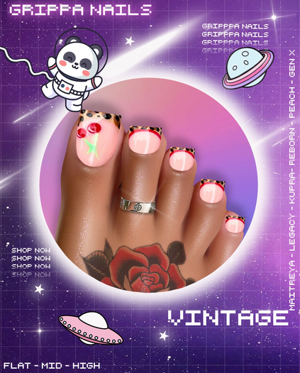 Grippa Pedi:: Vintage Set