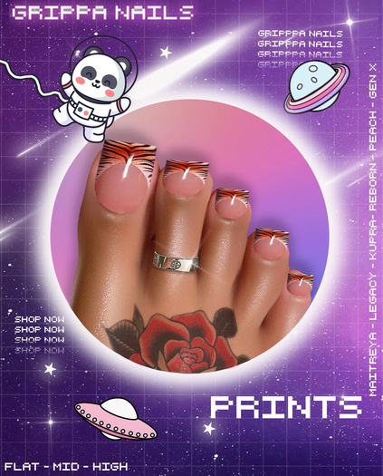 Grippa Pedi:: Prints Set