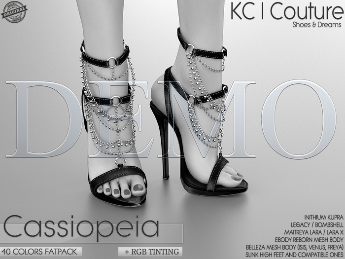 *DEMO* -KC- CASSIOPEIA HEELS / 40 COLORS FATPACK