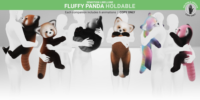 SEmotion Libellune Fluffy Panda Holdable 01 [Red]