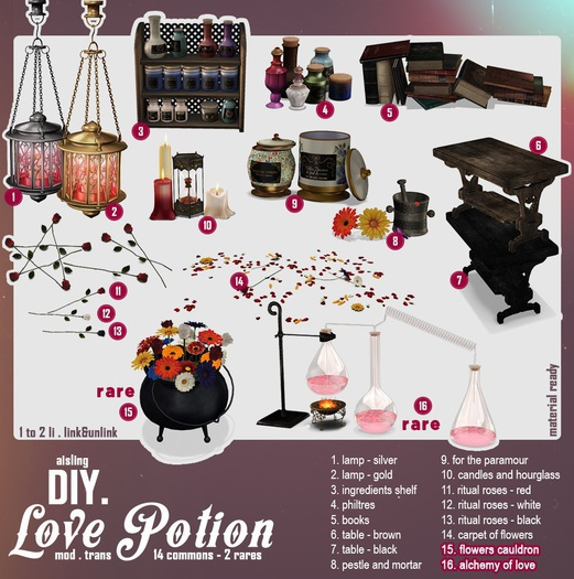 03/.a. DIY Love Potion - Ingredients shelf
