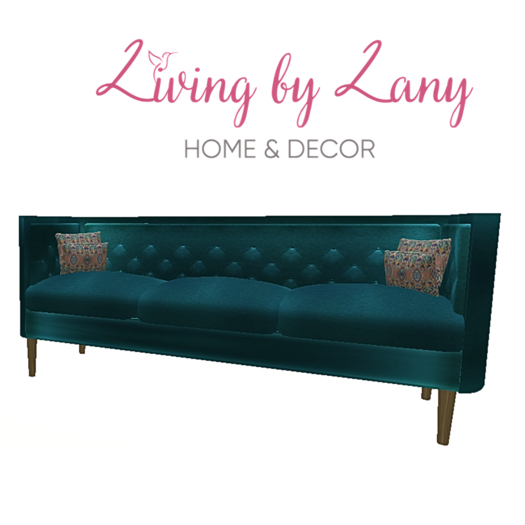 Retro Aqua Couch Set