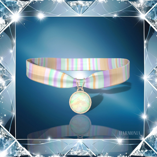 Pastel Beige Gem Choker LaraX