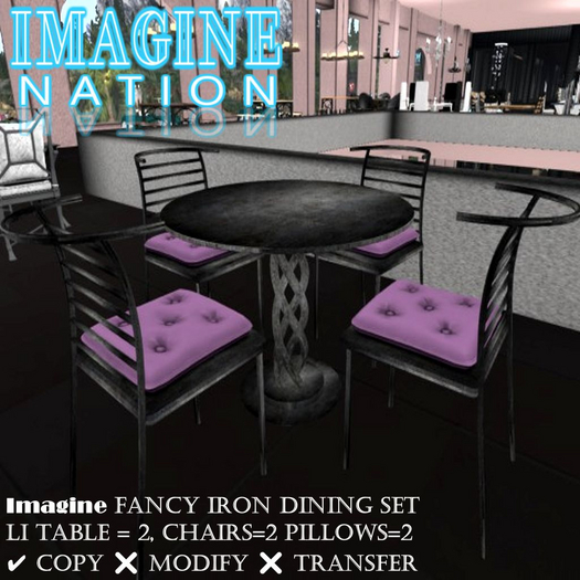 Imagine Fancy Iron Bistro Set