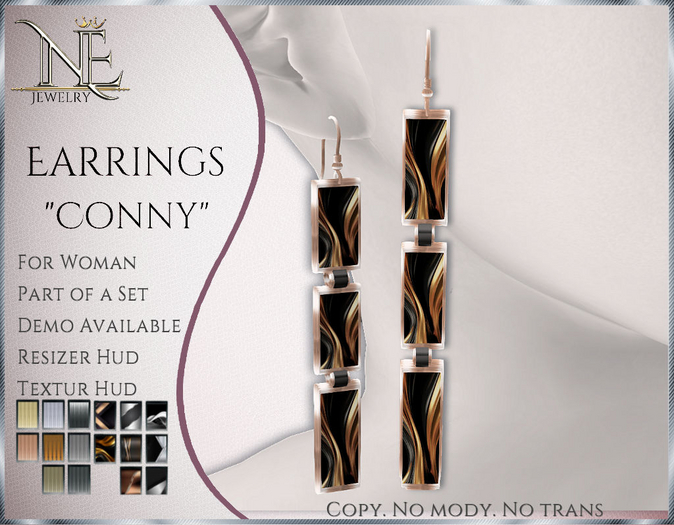 !! NE! Earrings "Conny" 