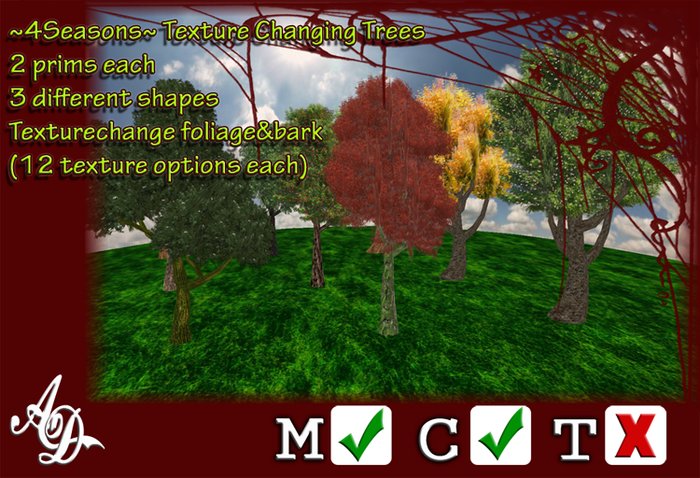 [AD] 4Seasons Texture Change Trees
