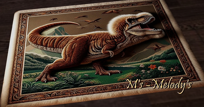M's - Carpet /rug/ - "T-Rex"