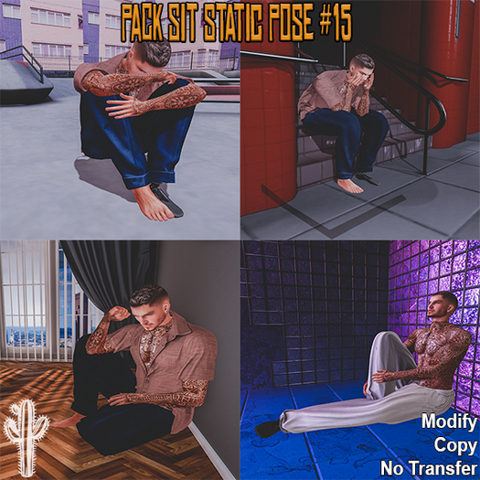 [OP] - Pack Static Pose Sit #15
