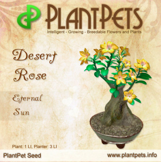 PlantPet Seed [Desert Rose *Eternal Sun*]