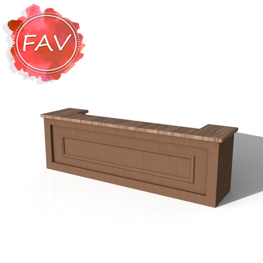 Wood Business Reception Desk