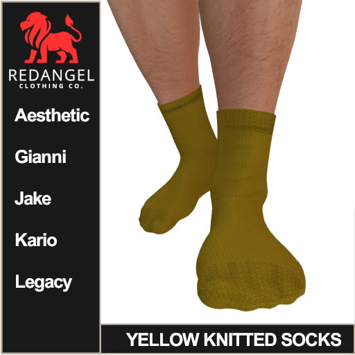 Yellow Knitted Socks