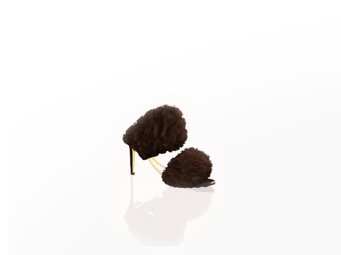 Nadia Fur Pumps — Cocoa