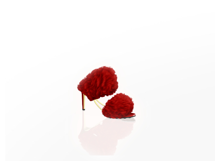 Nadia Fur Pumps —  Cran