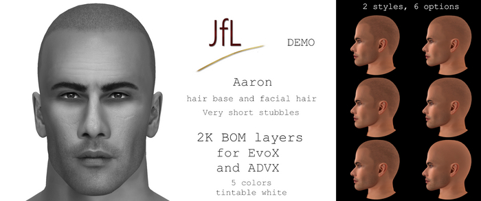 JfL Aaron very short stubbles Hair & Beard 2K DEMOS