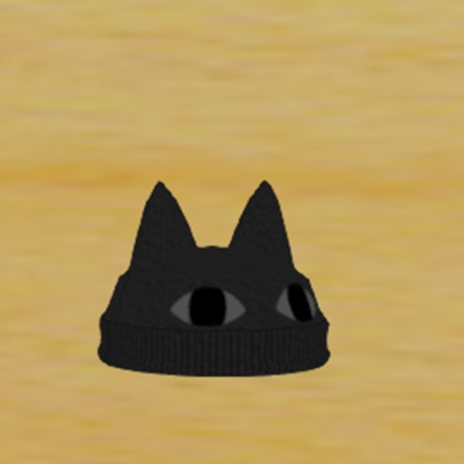 Feline Eyes Beanie Black