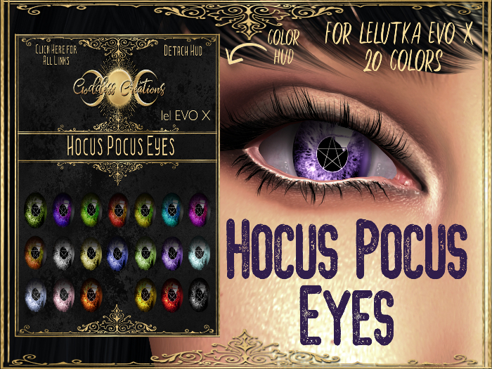 )O( GC: Hocus Pocus Eyes~ Lelutka Evo X