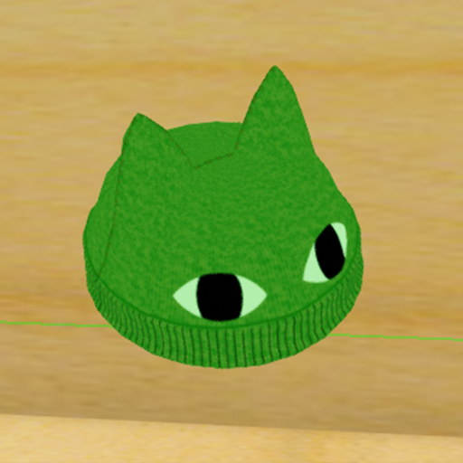 Feline Eyes Beanie Green