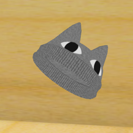 Feline Eyes Beanie Gray