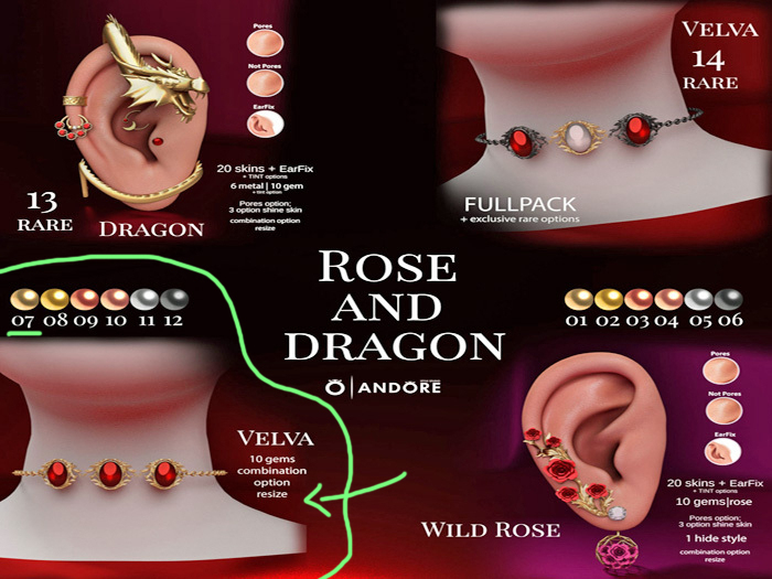 :ANDORE:-:Gacha:- Rose and Dragon [7] 
