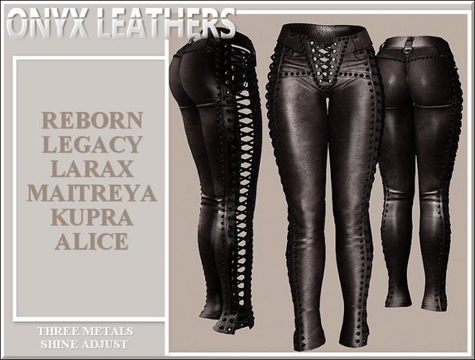 Brown Leather Rocker Pants v2