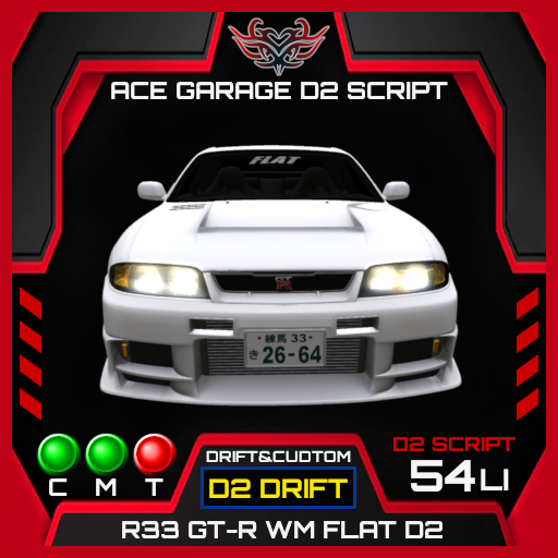 [AG.D2] R33 GT-R WM FLAT D2