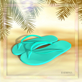 Teal Flip Flops LaraX