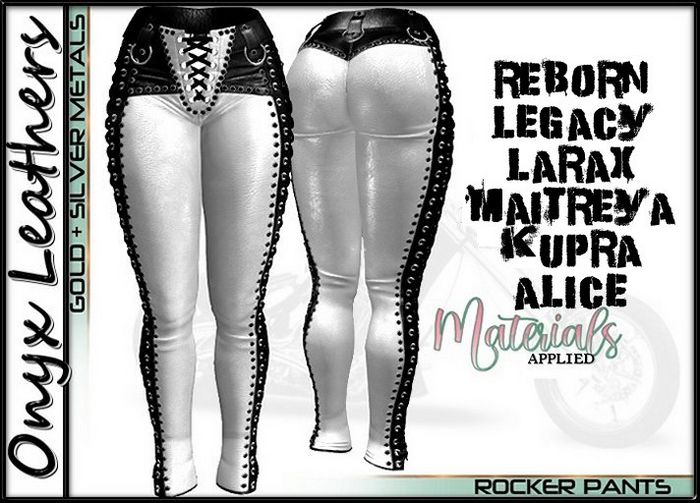 Demos for White Leather Rocker Pants