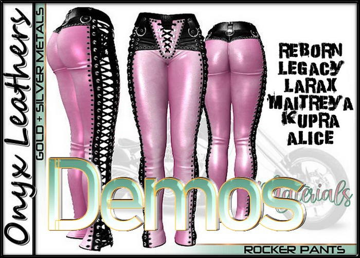 Demos for Pink Leather Rocker Pants