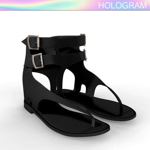 Black Strap Sandals