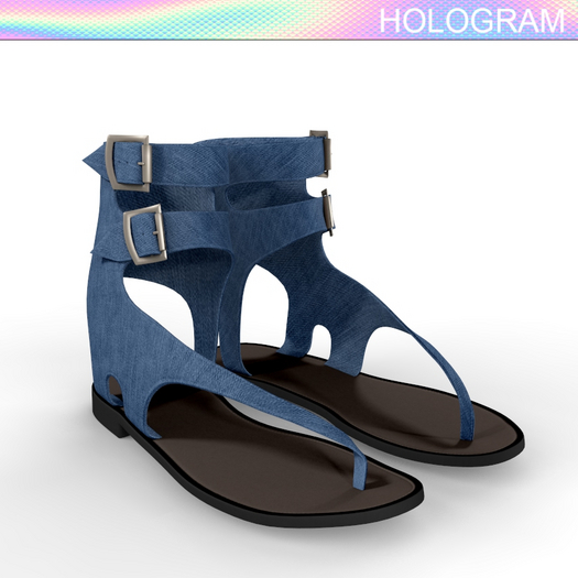 Denim Strap Sandals