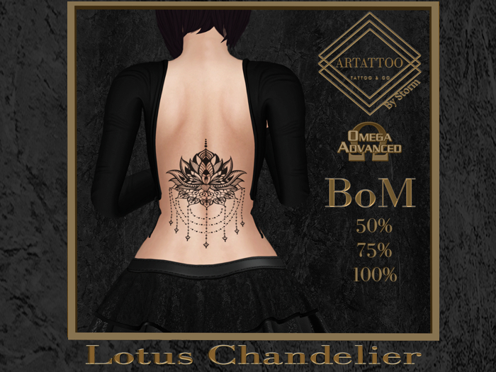 ArTattoo Lotus Chandelier   
