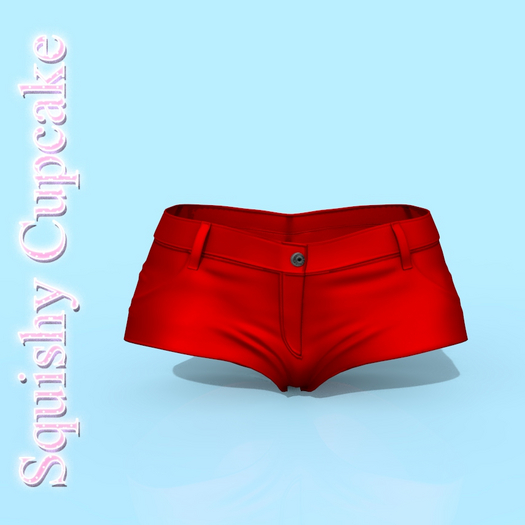 Red Deena Shorts