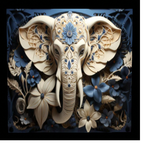 White Ganesh Picture