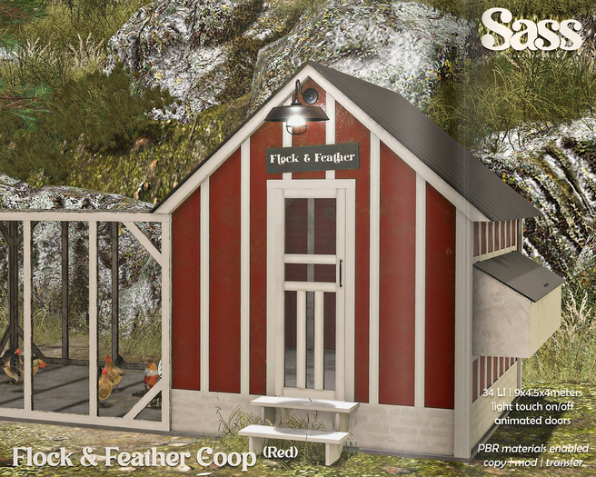 Sass [Flock & Feather Coop] Red