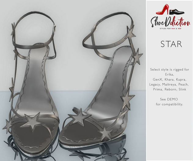 {SA} Star Sandals Silver