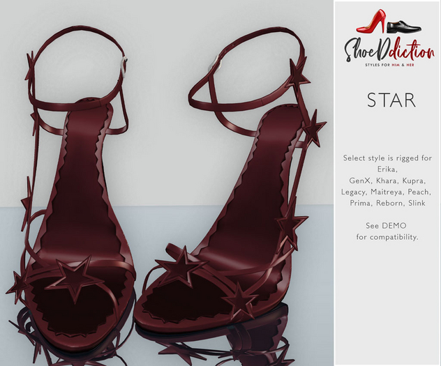{SA} Star Sandals Red