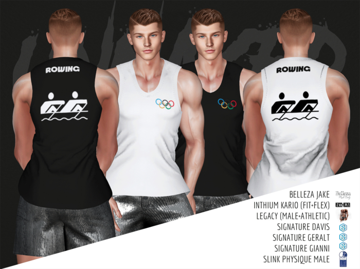 UNNAKED / MUSCLE SHIRT / ALL SIZES / OLYMPICS - ROWING