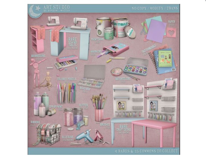 .random.Matter. - Art Studio - Sewing Table [Pink] - RARE