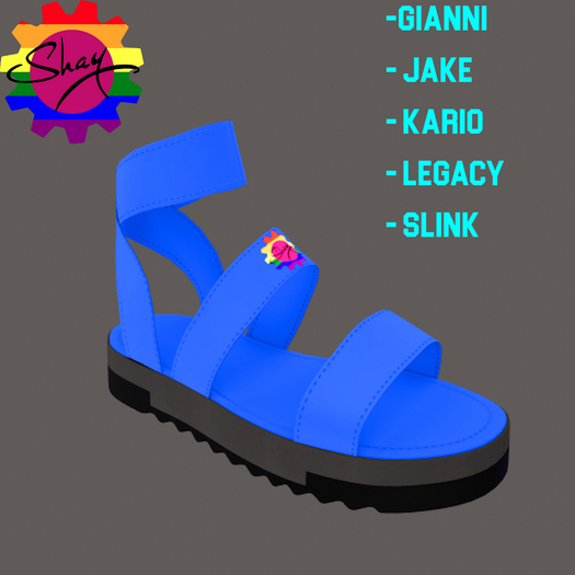 Color Sandals Blue