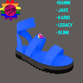 Color Sandals Blue