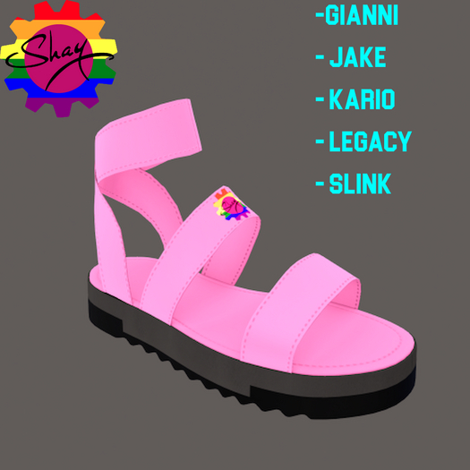 Color Sandals Pink