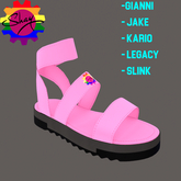 Color Sandals Pink