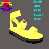 Color Sandals Yellow