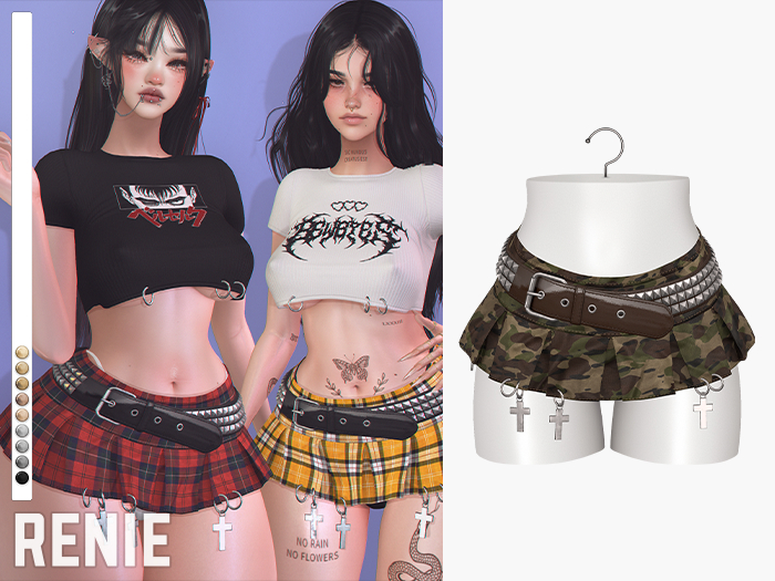 RENIE : REBEL SKIRT - CAMO