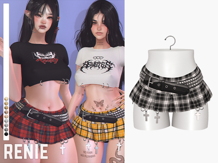 RENIE : REBEL SKIRT - TARTAN BNW