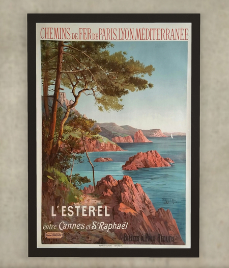 Cannes & St. Raphael Vintage Poster (PBR 2K)