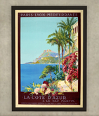 Cote d'Azur  Vintage Poster - Cap Martin (PBR 2K)