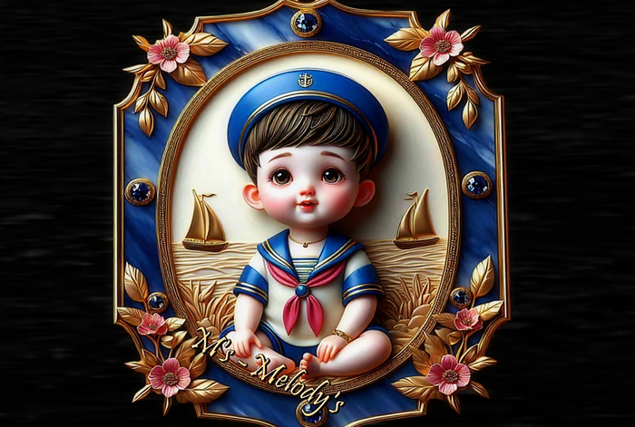 M's - Bas-relief - "The Little Sailor"