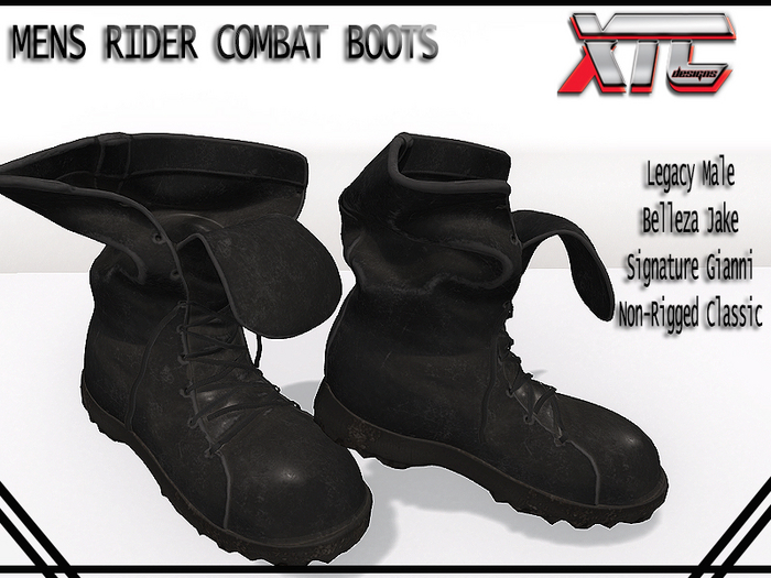 XTC Rider Combat Boots Black
