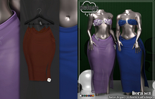 deluge. flora skirt  - cocoa [bxd]